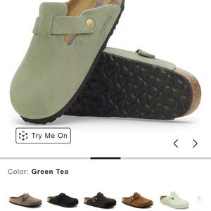 Birkenstock Boston soft footbed Green Tea